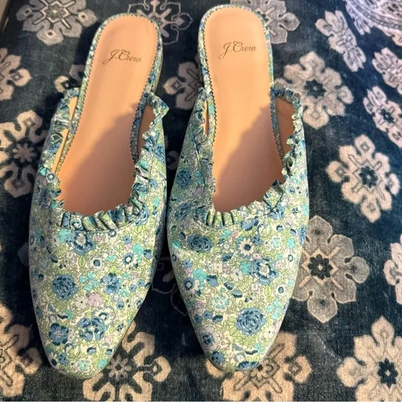 J crew Carolyn mule flat in liberty floral size 10 new - Picture 3 of 4